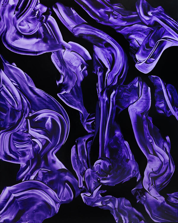 VIOLET ON BLACK - Dušek Décor