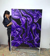 VIOLET ON BLACK - Dušek Décor