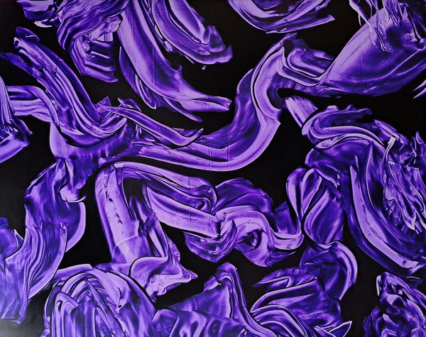 VIOLET ON BLACK II - Dušek Décor