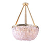 Twiggy Pink Quartz Chandelier