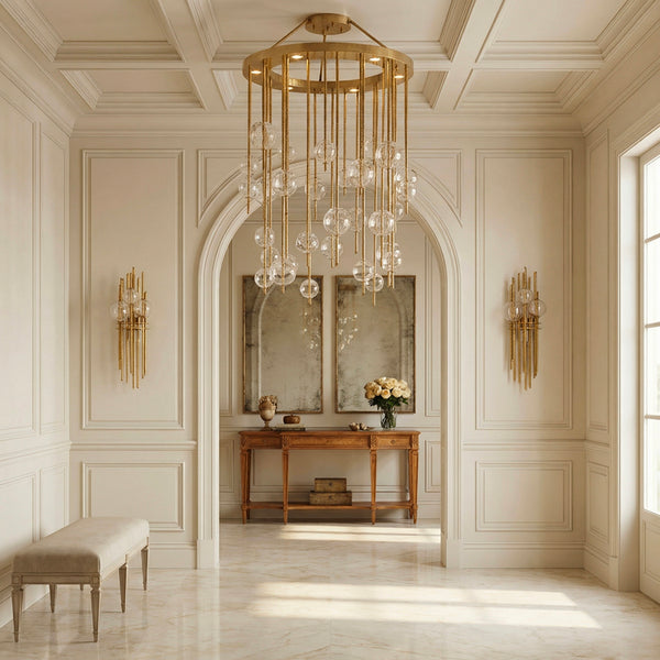 Falling Stone Chandelier
