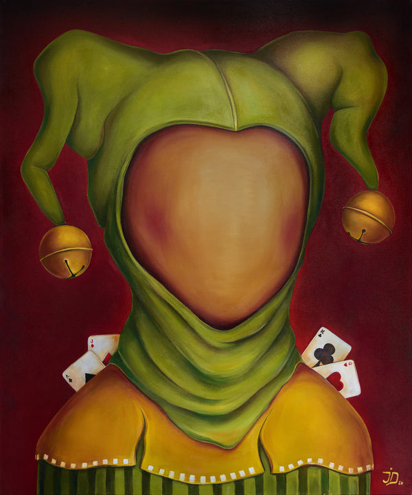 JOKER painting by Jarmila Dittrichova | Dusek Decor exhibition