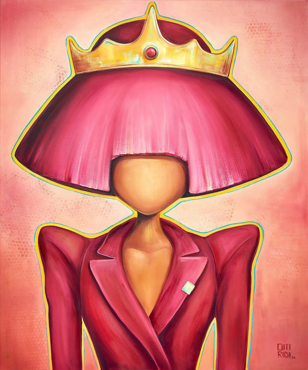 PINK painting by Jarmila Dittrichova | Dusek Decor exhibition