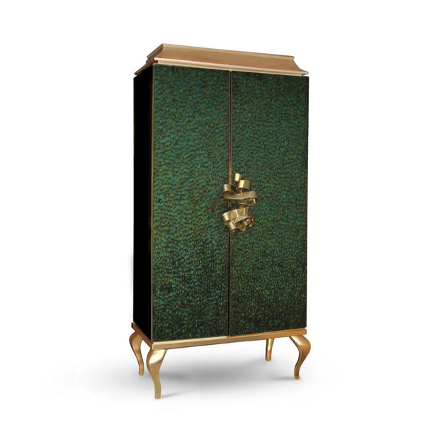 Divine Peacock Feather Armoire