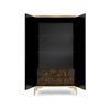 India Walnut Root Veneer Armoire