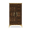 India Walnut Root Veneer Armoire