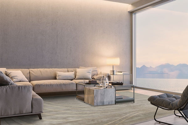 Miles rug from the Armani/Casa collection. Handcrafted luxury design piece. Official distribution by Dušek Décor with global project support and international delivery.