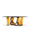 Ribbon Broken Gold Leaf Dining Table