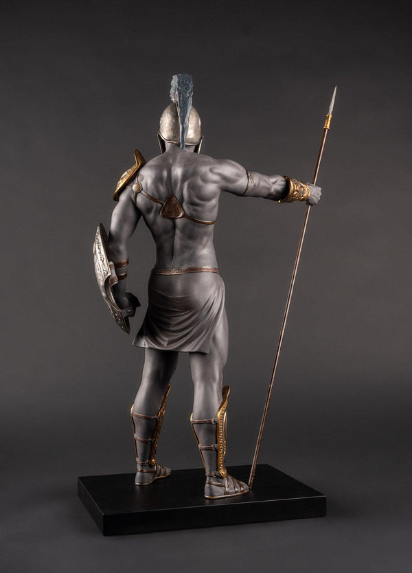 Spartan King Leonidas Bronze Statue - 10 Inch Cold Cast Resin Figure With Sword & Shield, Hand-Painted Detail